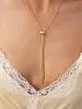 Brenda Grands Baguette Lariat Necklace | 18K Gold