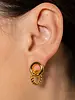 Brenda Grands Smooth and Twist Studs | 18K Gold
