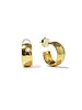 Brenda Grands Mini Hammered Hoops | 24K Gold