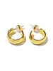 Brenda Grands Mini Hammered Hoops | 24K Gold