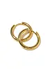 Brenda Grands Gold Basic Hoops | Waterproof 16mm