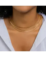 Brenda Grands 3 in 1 Layer Rope Necklace | Waterproof Gold