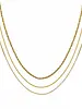 Brenda Grands 3 in 1 Layer Rope Necklace | Waterproof Gold