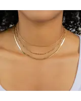 Brenda Grands 3 in 1 Paperclip Necklace | Waterproof Gold