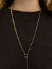 Brenda Grands Dual Chain Toggle Necklace | Waterproof Gold