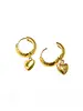 Brenda Grands Heart Hoop Earrings | Gold