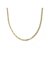Brenda Grands Paperclip Chain Necklace | Waterproof Gold