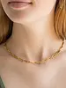 Brenda Grands Paperclip Chain Necklace | Waterproof Gold