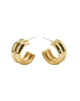 Brenda Grands Waterproof Twin Gold Hoops