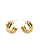 Brenda Grands Waterproof Twin Gold Hoops