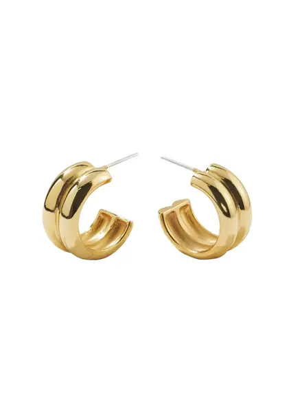 Brenda Grands Waterproof Twin Gold Hoops