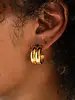 Brenda Grands Waterproof Twin Gold Hoops