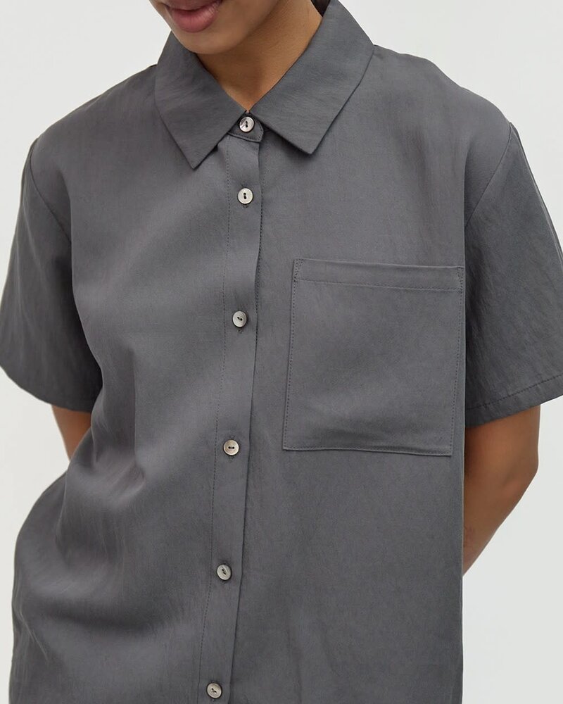 Julie Tee Blouse | Charcoal