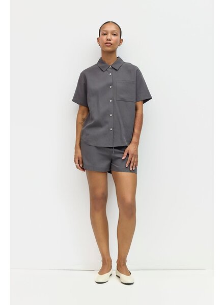 Julie Tee Blouse | Charcoal