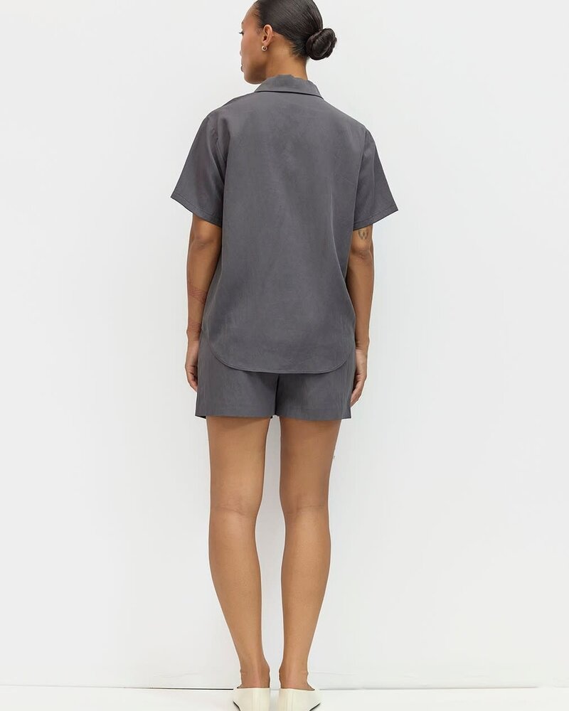 Julie Tee Blouse | Charcoal