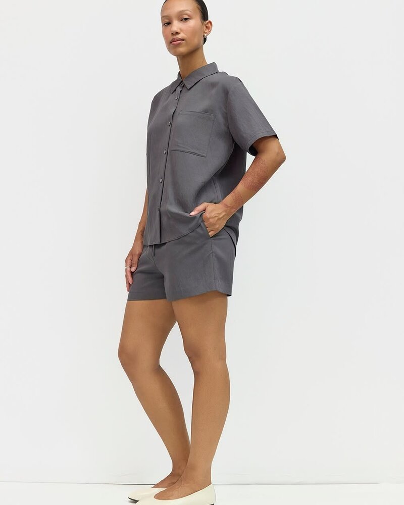 Julie Tee Blouse | Charcoal