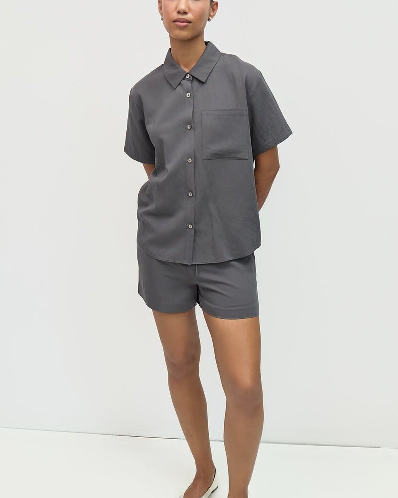 Julie Tee Blouse | Charcoal