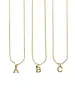 Brenda Grands Dainty Initial Necklace | Waterproof Gold