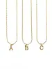 Brenda Grands Dainty Initial Necklace | Waterproof Gold