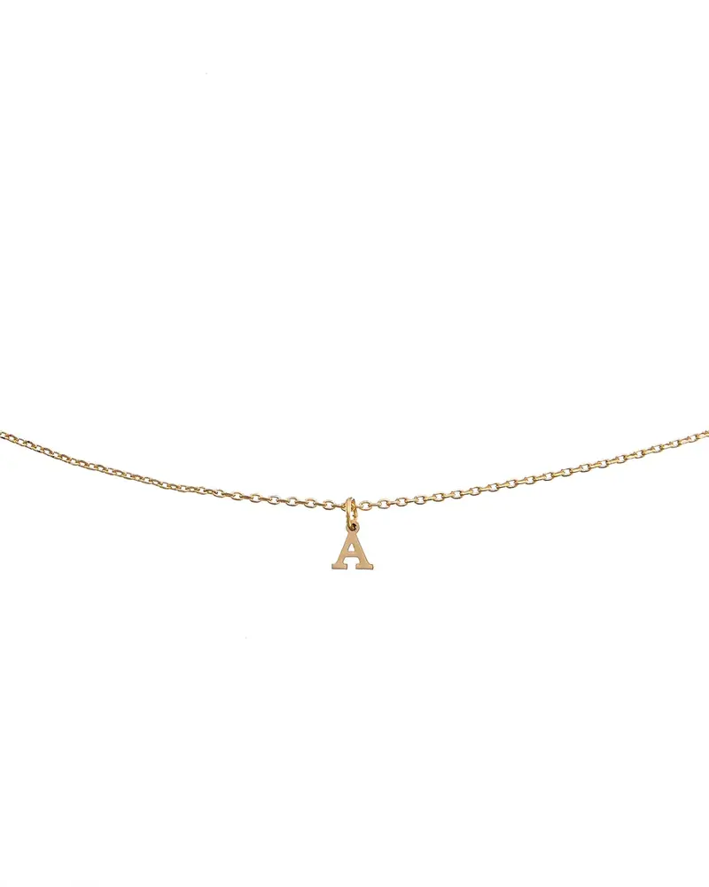 Brenda Grands Dainty Initial Necklace | Waterproof Gold