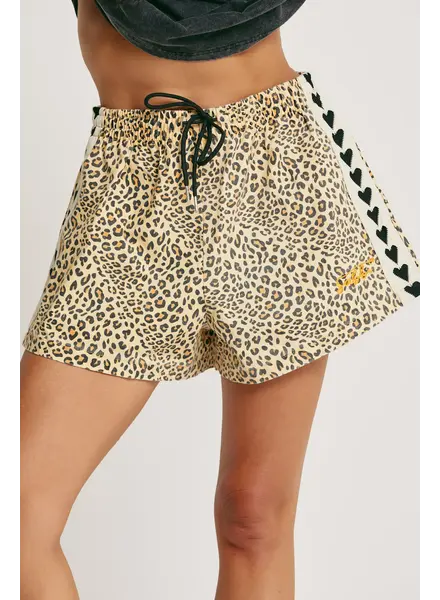 Sabbi Mini Raving Hearts Shorts | Leopard