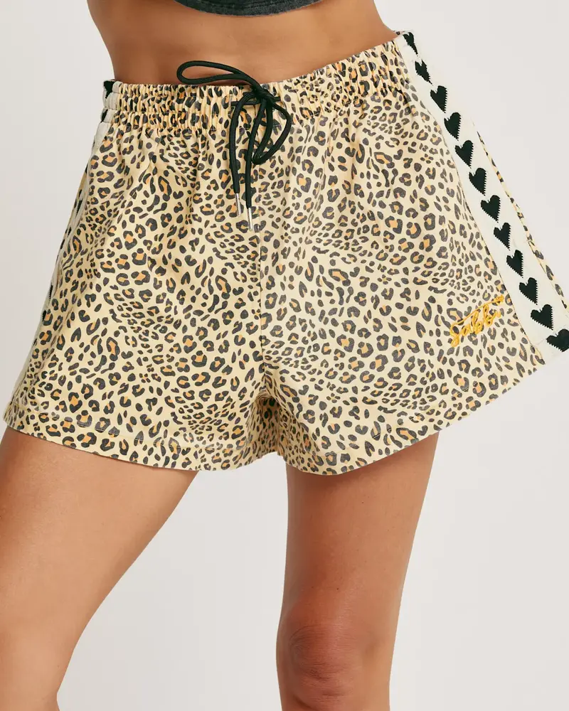 Sabbi Mini Raving Hearts Shorts | Leopard