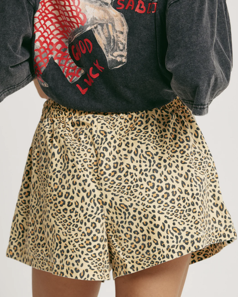 Sabbi Mini Raving Hearts Shorts | Leopard