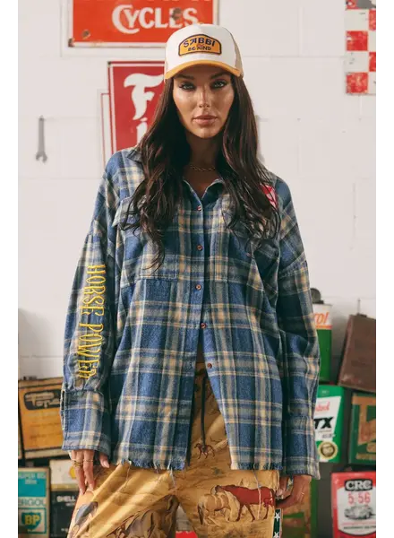 Sabbi Horse Power Flannel Shirt | Blue
