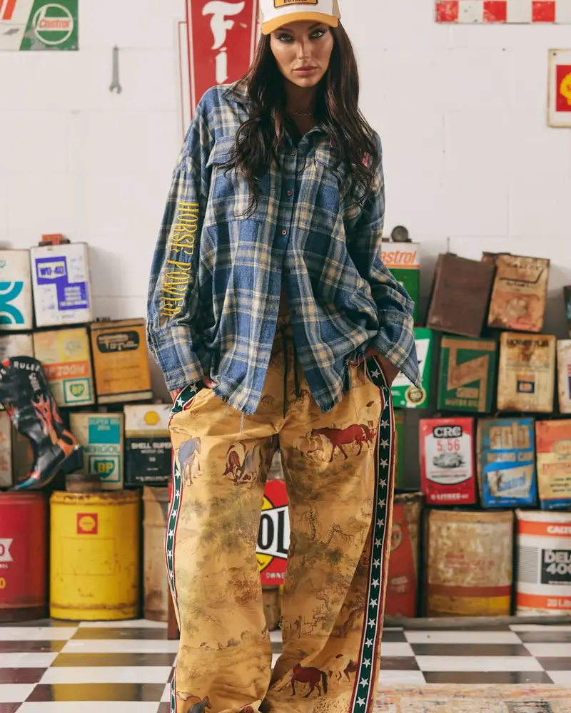 Sabbi Horse Power Flannel Shirt | Blue