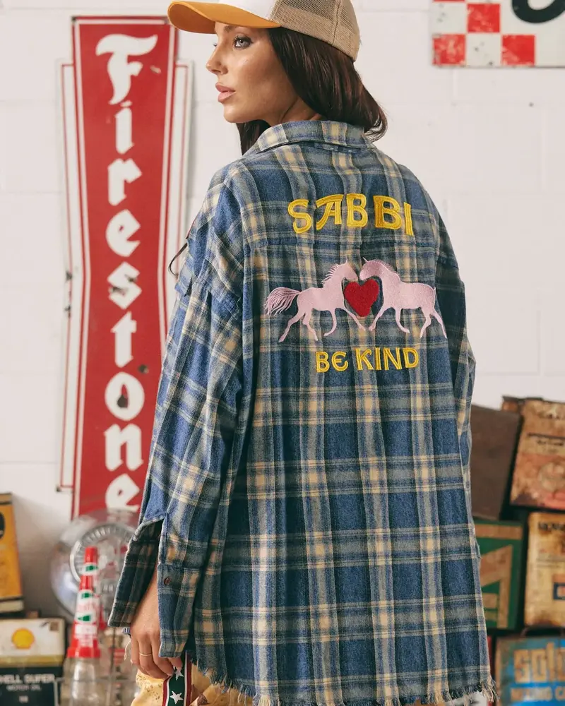 Sabbi Horse Power Flannel Shirt | Blue