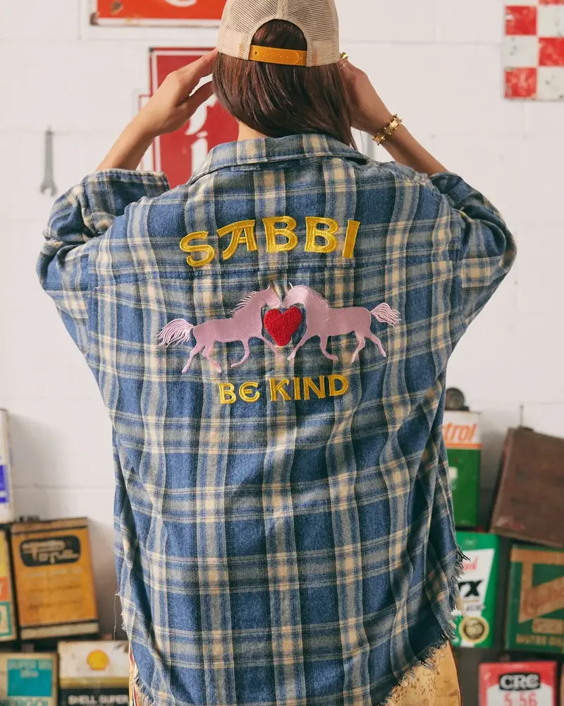 Sabbi Horse Power Flannel Shirt | Blue