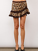 Zariah Chiffon Leopard Mini Skirt