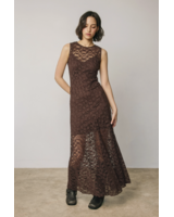 Nadia Lace Maxi Dress | Chocolate