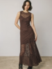 Nadia Lace Maxi Dress | Chocolate
