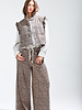 Ruffle Leopard Jacket Vest
