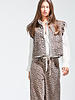 Ruffle Leopard Jacket Vest