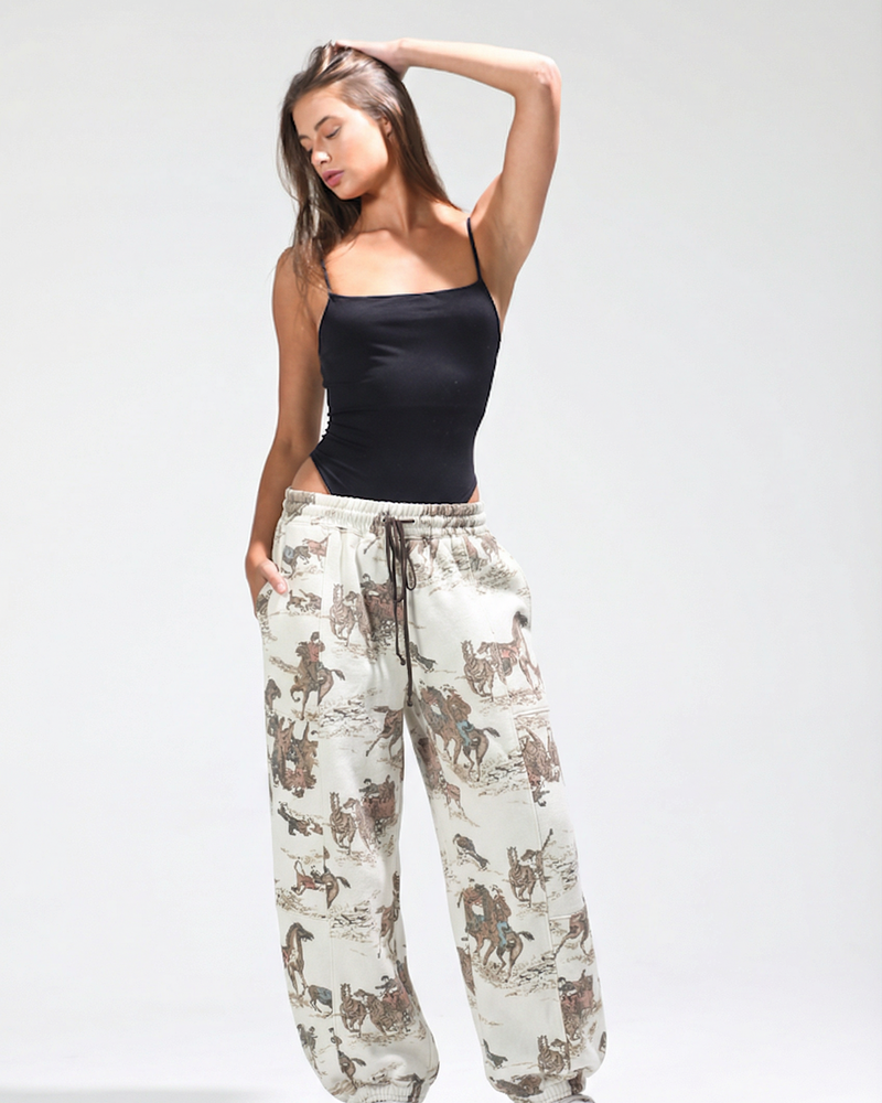 Phenox Pant | Horse Print
