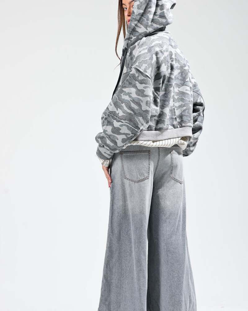 Raw Detailed Camo Hoodie