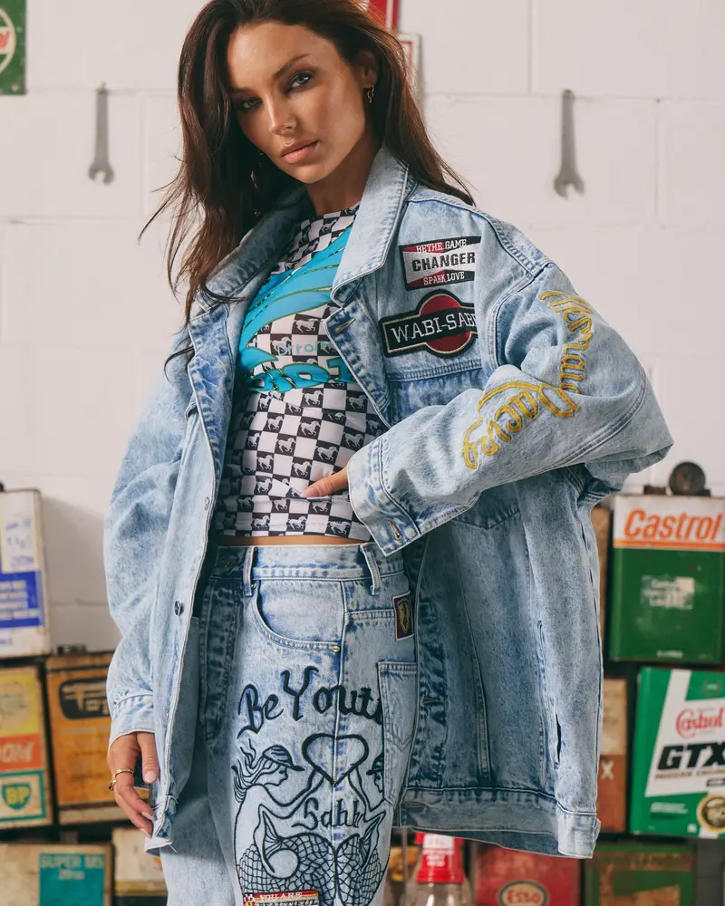 Sabbi Mermaid Racing Denim Jacket