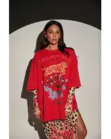 Sabbi Champagne & Tattoo Tee | Red