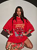 Sabbi Champagne & Tattoo Tee | Red