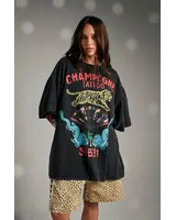 Sabbi Champagne & Tattoo Tee | Black