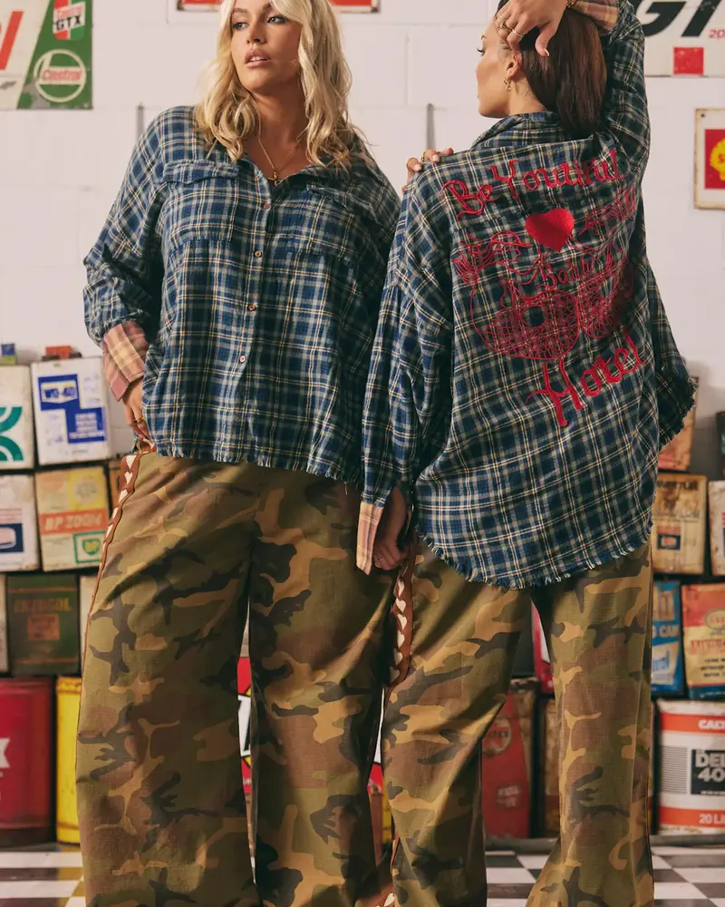 Sabbi Be Youtiful Sabbi Hotel Flannel Shirt | Blue