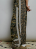 Leo-Cam Contrast Band Trim Jogger Pants