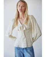 Bailey Dotted Bow Tie Top