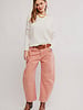 Free People Good Luck Mid-Rise Barrel Jeans | Desert Petal