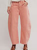 Free People Good Luck Mid-Rise Barrel Jeans | Desert Petal