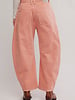 Free People Good Luck Mid-Rise Barrel Jeans | Desert Petal