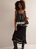 Free People Long Lost Lover Maxi Slip Skirt | Black