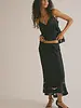 Free People Long Lost Lover Maxi Slip Skirt | Black